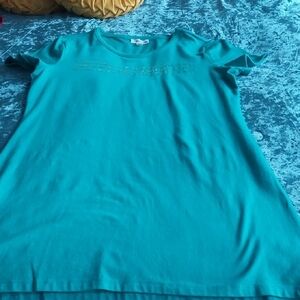 Calvin Klein Collection Asymmetrical Blue Dress